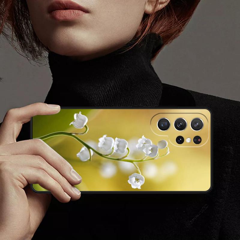 Lily of the Valley Flower Phone Case Cover For Samsung GalaxyS25 S24 Ultra S23 S22 Plus S21 FE S20 Note 10 20 Pro Lite