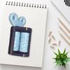 Business Card Embosser Portable Lightweight 3D Printed Embosser Tools DIY Cards Scrapbooking Crafts Mini Dual Rollers Embosser Stamp