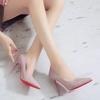 2025 New Women's High Heels Red Sole Pointed Toe Stiletto Heels Classic Style Wedding Dinner Complete Colors Shallow Top Shoes