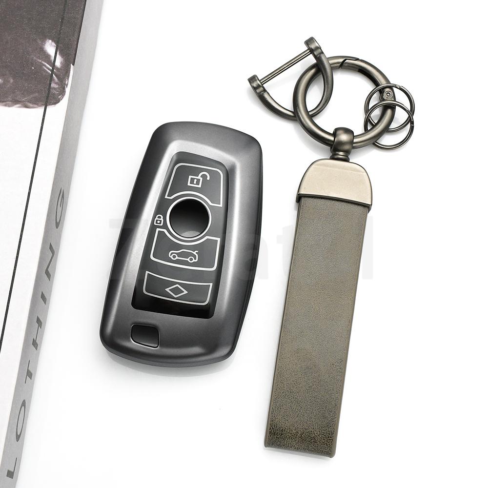 For Bmw M3 M4 E34 F20 F30 F18 F25 1 3 5 7 Series X1 X3 X4 X5 F10 F15 F16 Gun Grey Tpu Shell Fob Accessories Car Key Case Cover
