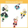 Lovely Powerpuff Girls Cartoon Keychain Bag Pendant For Kids