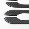 4pcs Carbon Fiber Side Door Handle Decor Trim Overlay Cover For Tesla Model 3 Y