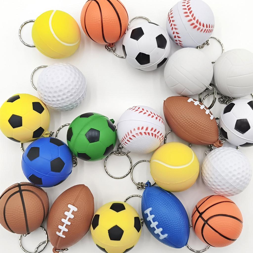 Llavero Juguete de Baloncesto de Espuma de PU Para Niños Niños Alivio del Estrés Accesorio para Bolso