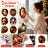 3D Peeking Through Wall Decal for Christmas Home Decor