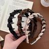 High-End Women's Bow Headband with Teeth - 2025 Face Washing & Hair Pressing Accessory