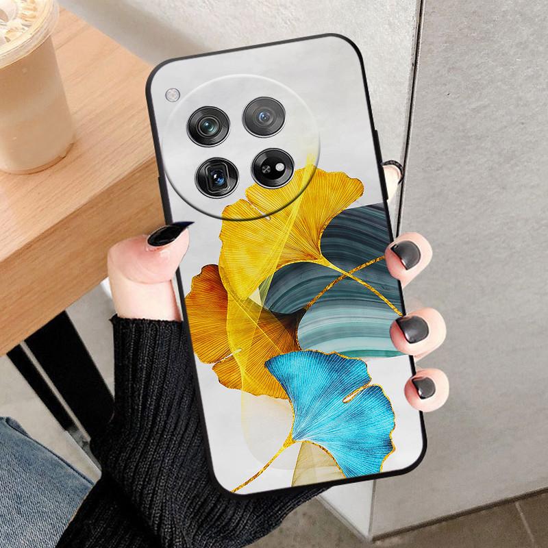 Etui Osłona Na OnePlus 12 Na OnePlus12 Fundas Nowe Czarne Miękki Silikon TPU Ochronne Etui Na Telefon Dla One Plus 12 Zderzak Coque