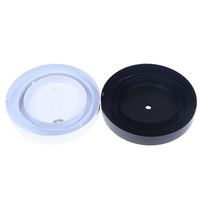 10/12/15cm Schwarz Weiß Metall Deckenplatte Halter Wandleuchte LED Basis Vintage Pendelleuchte Scheibenbasis Deckenbaldachin