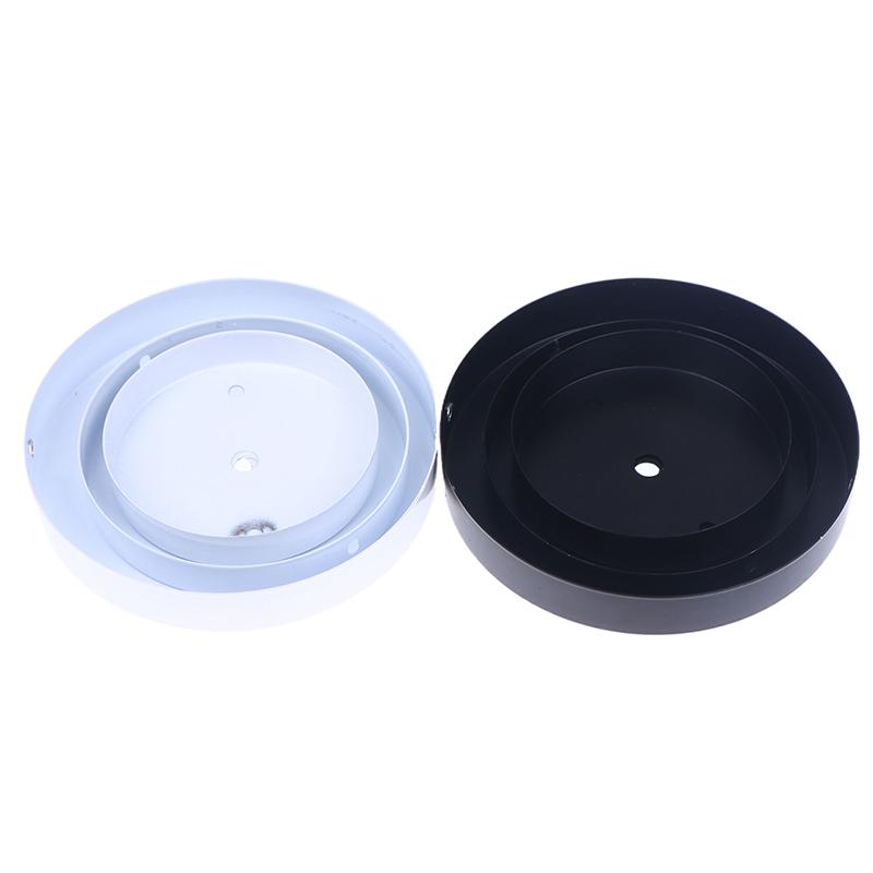 10/12/15CM Schwarz Weiß Metall Deckenplatte Halter Wandleuchte LED Basis Vintage Pendelleuchte Scheibenbasis Deckenbaldachin