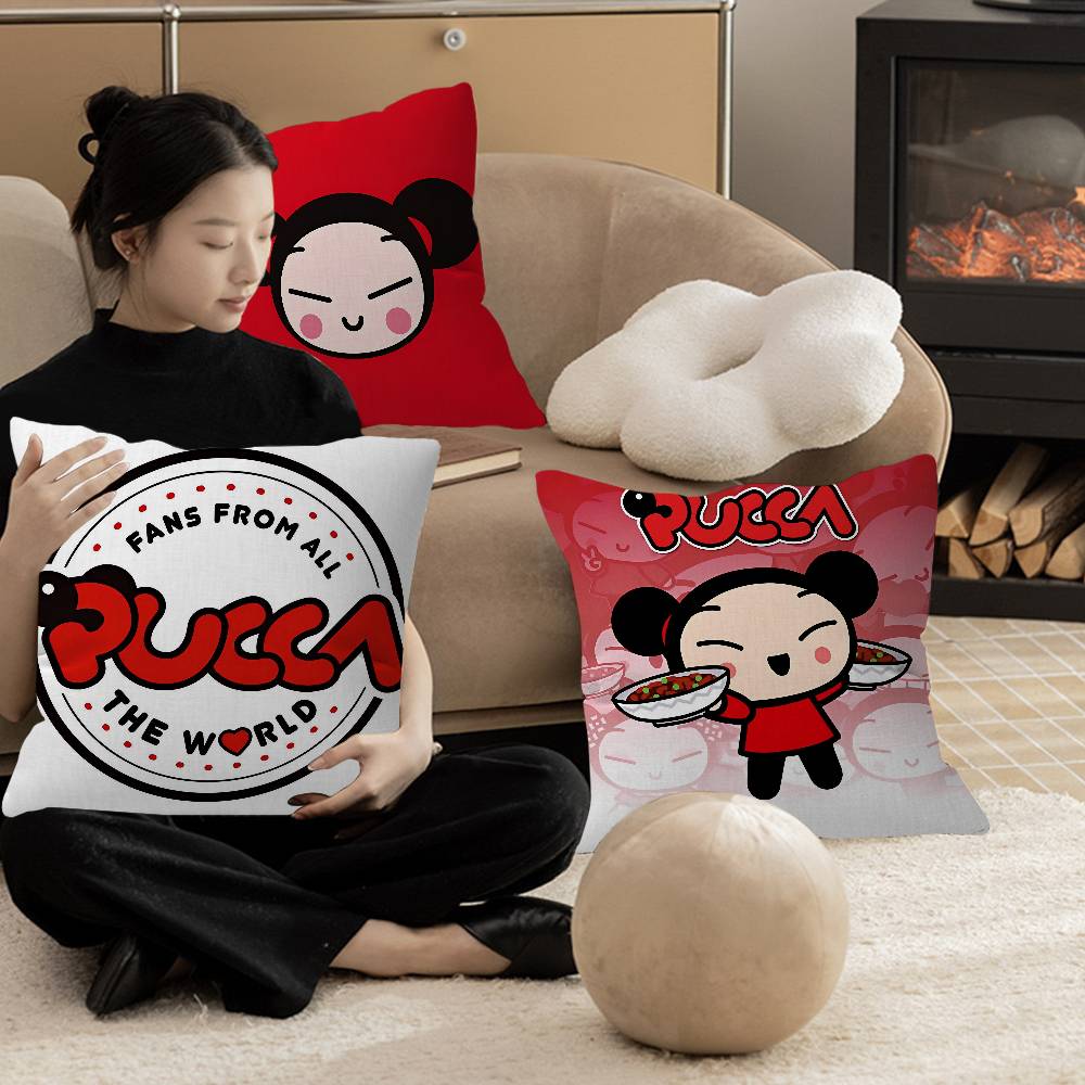 vintage Cartoon P-Pucca Cushion Cover Decorative Pillow Sofa Home Decor case pillow cases