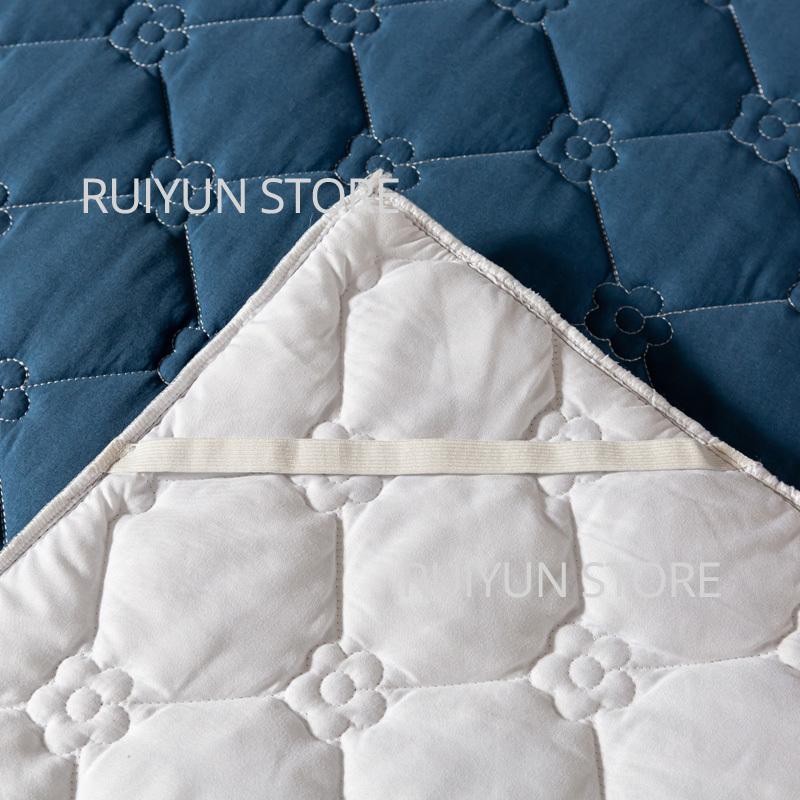 Einfarbig Verdicken Bett Rock Nicht-slip Matratze Abdeckung Protecor Couvre Lit Bettdecke Bettlaken Hause Schlafzimmer Bett Rock Bett Abdeckung