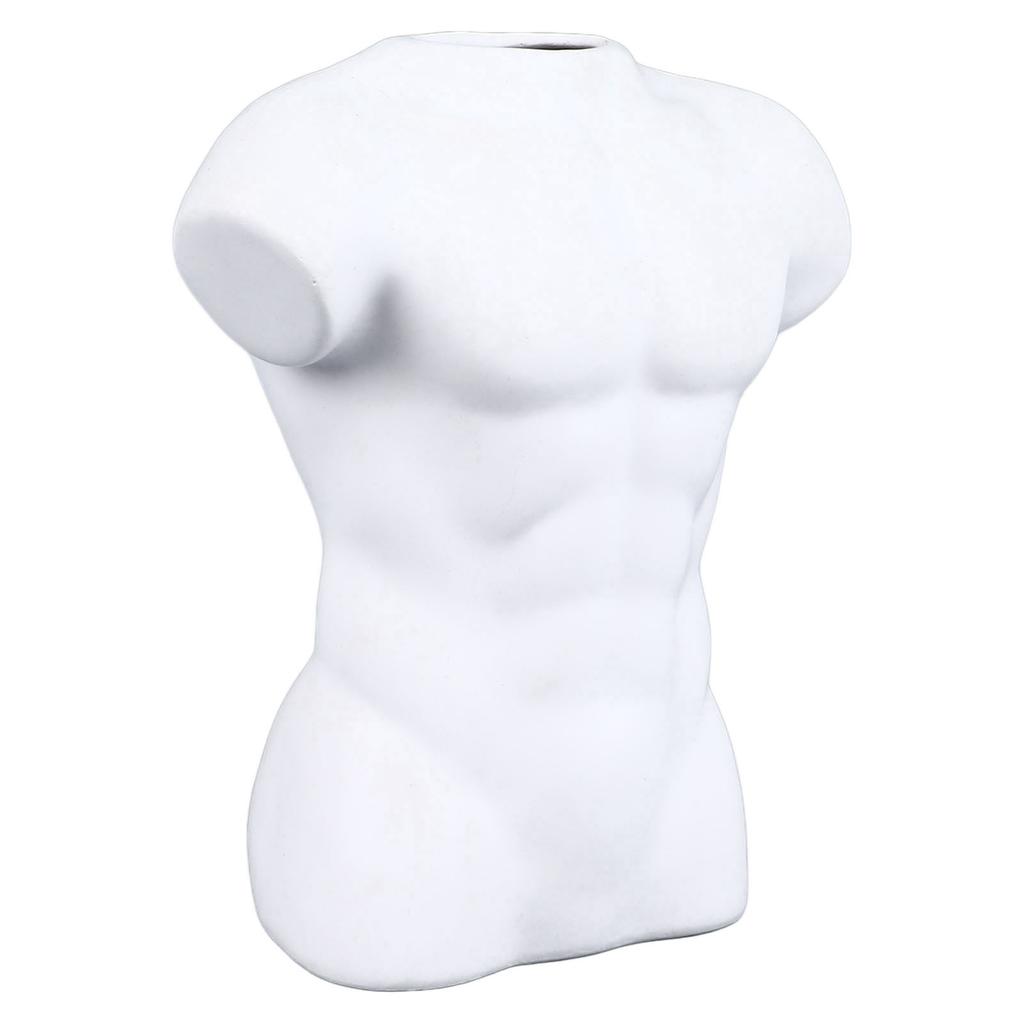 Erkek Vücut Vazo Seramik Çiçek Vazo Cilalı Kompakt Çok Yönlü Ev Masa Ofis Oturma Odası için Dekor