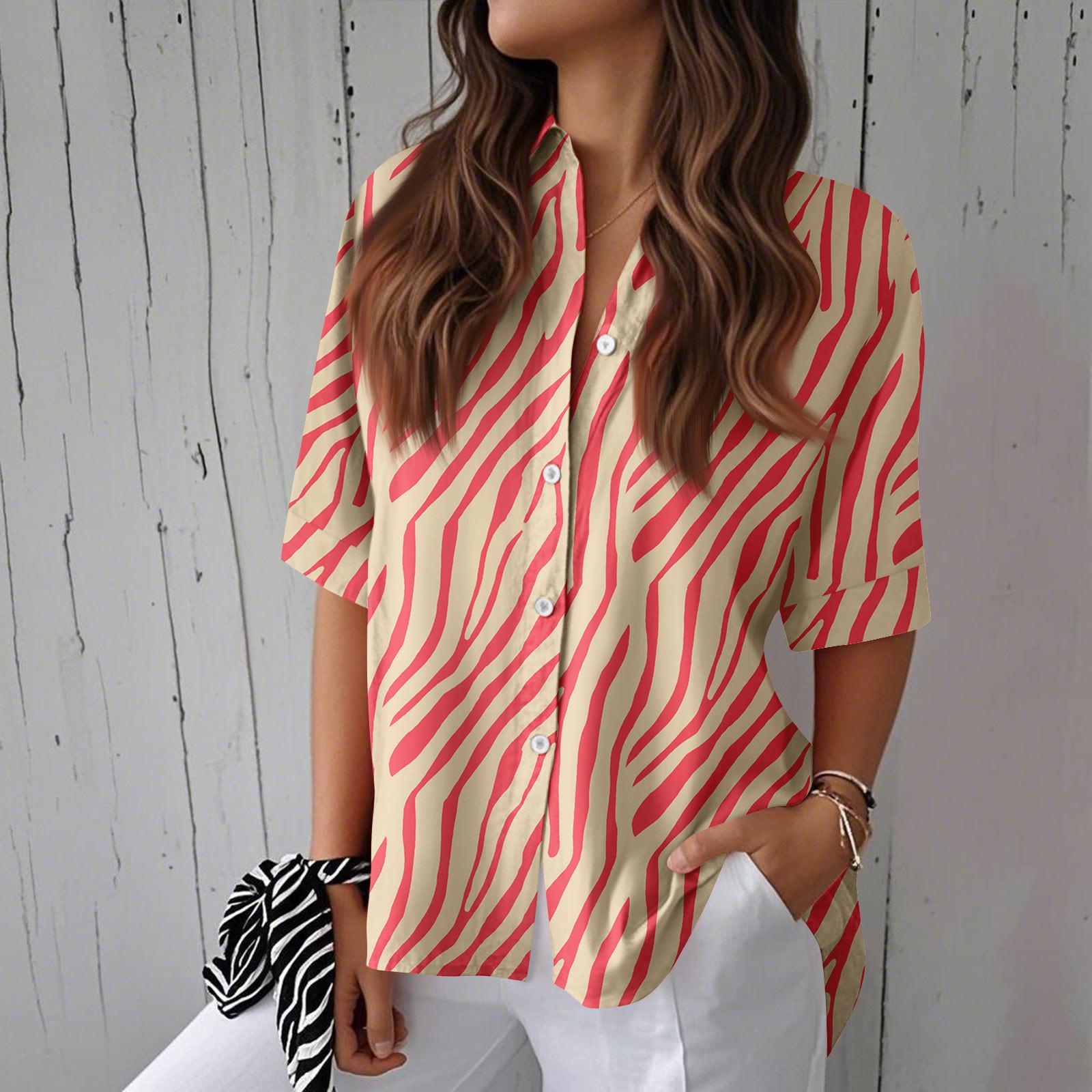 

Женские рубашки на пуговицах Льняные рубашки на пуговицах Рубашки с коротким рукавом для женщин Топы с коротким рукавом для женщин S