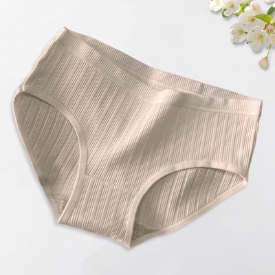 Frauen Unterhosen Mittlere Taille Einfarbig Nylon Plus Größe Japanischen Stil Butt-lifted Gute