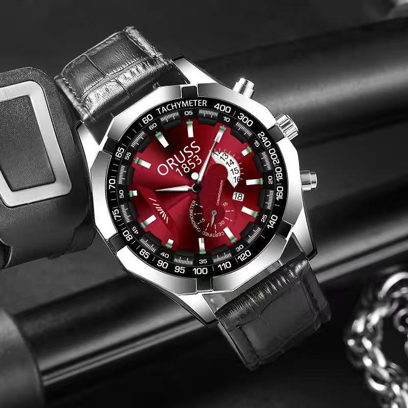 Casaro Watch Business Fashion Calendar Quartz Watch Luminous Men'S Watch Large Dial