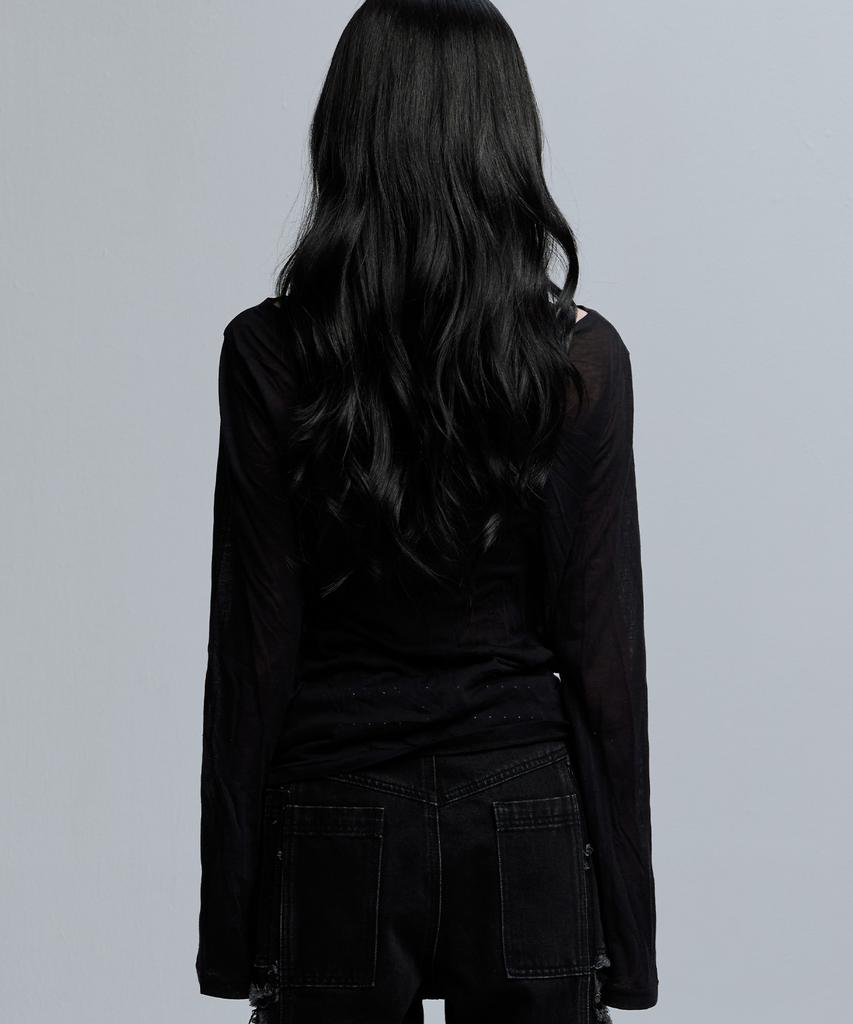 Garter Gallery Human Nature Sheer Mesh Top_Bk