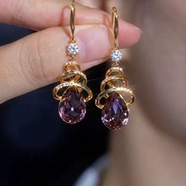 Elegant Luxury Water Drop Earrings: Chic & Versatile Ear Cuffs with Niche Design