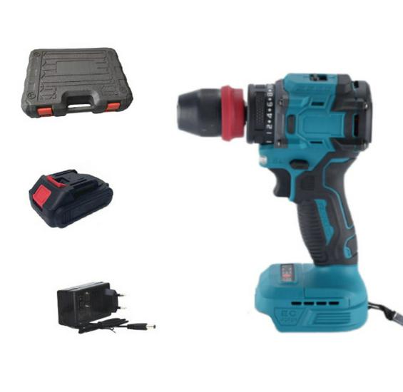 High-Power Handheld Brushless Electric Drill with Detachable Design and Wireless Lithium Battery