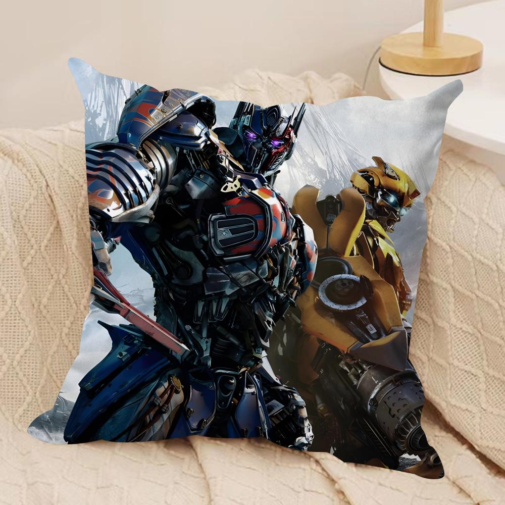 T-Transformers Movie Cushion Cover Pillowcase Ultra Soft Skin Friendly Fabric Cloud Like Comfort & Concealed Zipper