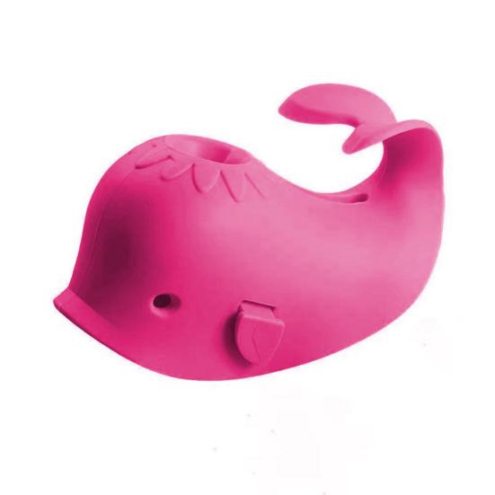 Baby Bathtub Faucet Cover Whale Pattern Anti-collision Cover BPA-Free Silicone Safety Protection Bath Tap Guard