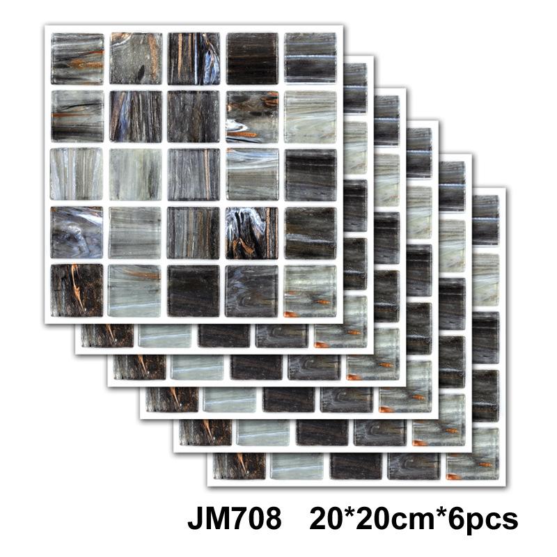 Self-Adhesive Marble Wall Tiles - Waterproof Stickers for Kitchen Backsplashes, Bathrooms, Living Rooms, Easy to Install and Rem