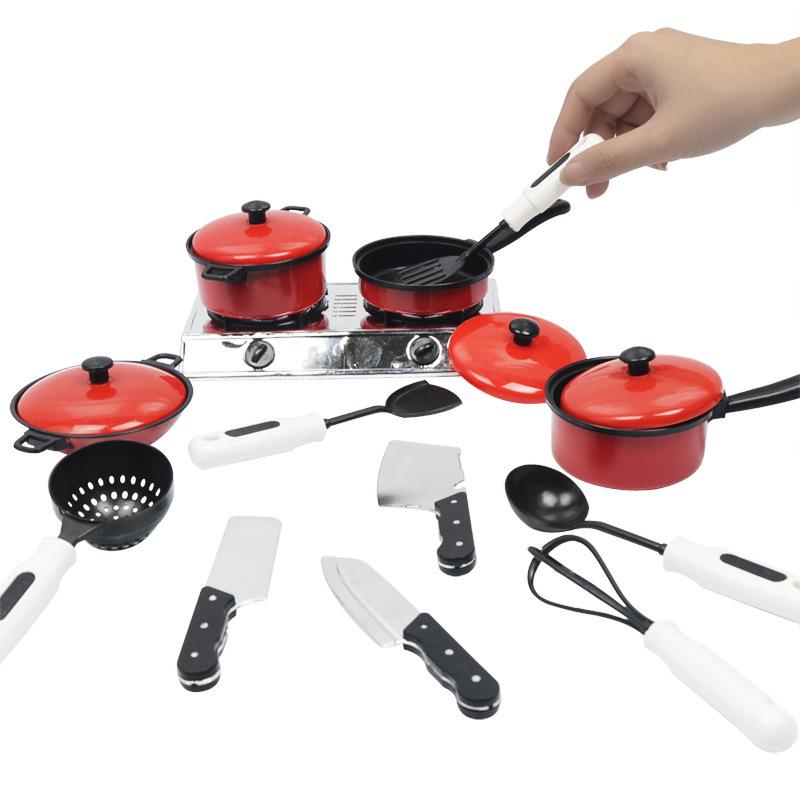 13pcs/set Children Play House Game Props Simulation Kitchen Utensils Children's Educational Toys