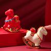 with Blessing Word Year of The Horse Zodiac Ornament Mini Horse Mascot Statue  Study