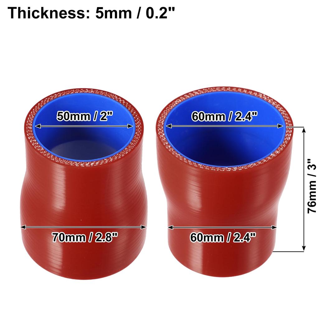 uxcell Silicone Hose, Silicone Tube, Intercooler, Turbo, Intake, Rargator Hose, Cooling, Connection Hose, Universal