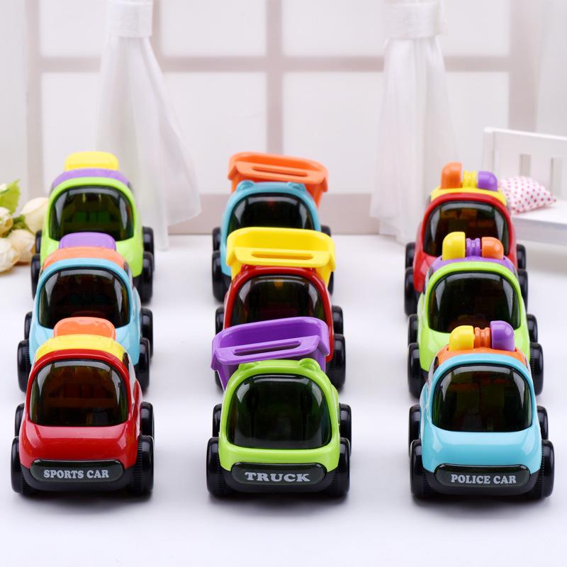 Baby Mini Toy Non-pull-back Car Construction Vehicle Toy Car Set Boys and Girls Drop-resistant Inertia Car Model