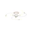 Black White Gold Ceiling Light Soft Six Heads Nordic Ceiling Light E27 Bulb Base Energy Saving LED Ceiling Light Kitchen