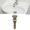 Push Bounce Drain Stopper Brass Sink Drain Elegant Basin Drain Filter  Bathroom Vanity
