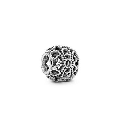 Δαντελωτό Σκουλαρίκι Λουλούδι Με Διάφανα Περλέ P-791282 Για Γυναίκες