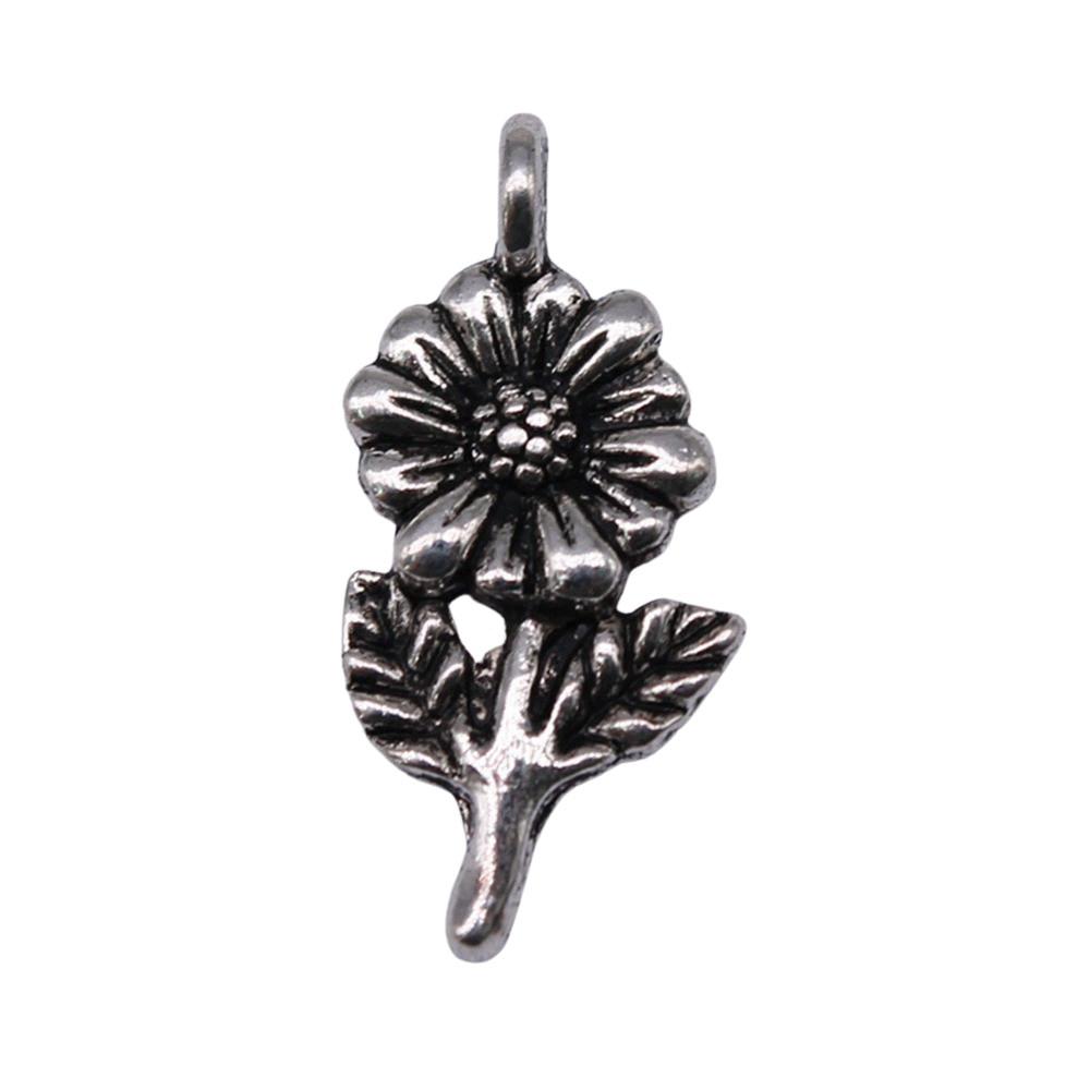 Roses Lotus Flower Charms Sunflowers Pendants For Floral Themed Jewelry Making