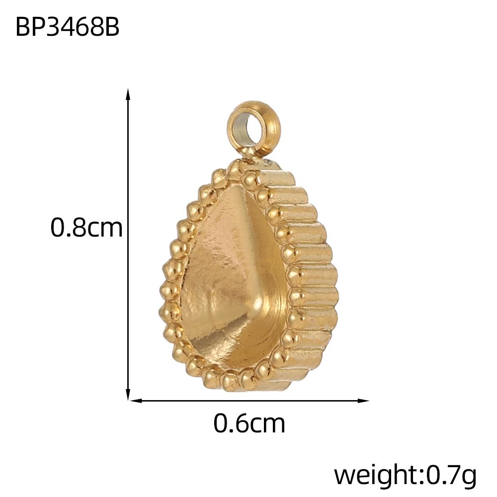 CARLIDANA Hot Sale Stainless Steel Charm Flower Moon Star Hamsa Evil Eye Necklace Inset Stone Pendants Women's DIY Jewelry