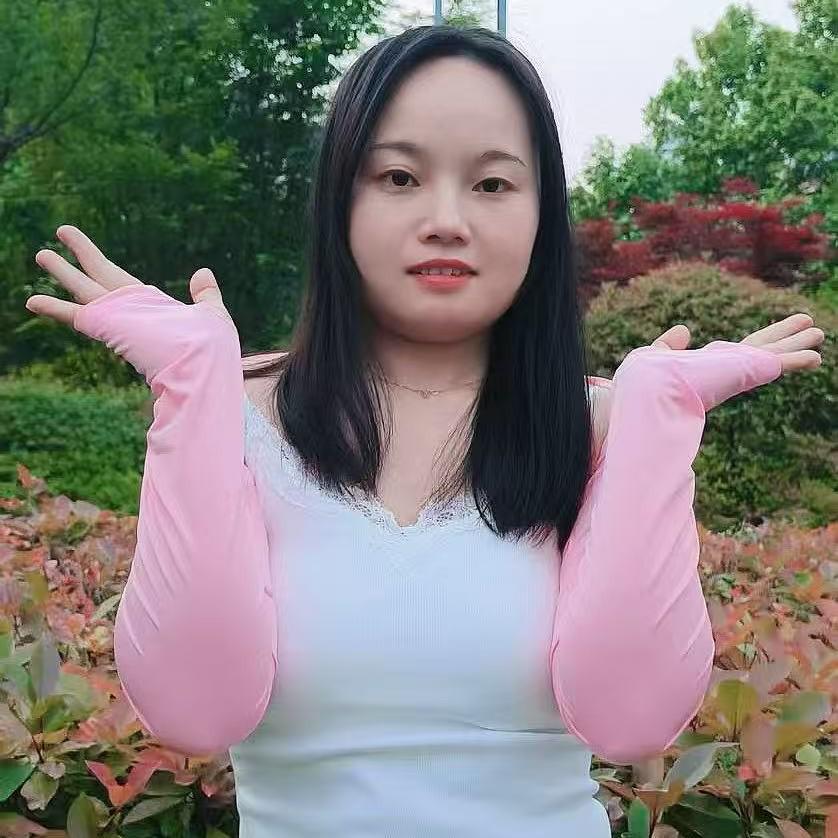 Ice Silk Raglan Sleeve Sun Protection Sleeves One Size