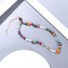 Gravel Anti-Lost Rope Pearl Mobile Phone Strap Beads Chain Mobile Phone Lanyard Cell Phone Lanyard