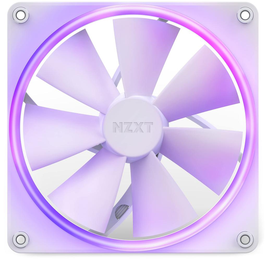 NZXT F140RGB 140mm RGB Compatible White PC Case Fan FN1766 RF-R14SF-W1