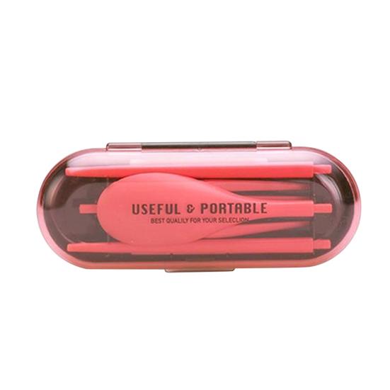 Set di Posate Pieghevoli Portatili 3 in 1 (Cucchiaio, Forchetta, Bacchette) per Picnic e Viaggio