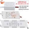 LED Driver 100-240V To 12V Lighting Transformer Power Supply AC To DC Adapter for LED Strip Lights Cabinet Lights LED Bulbs