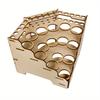 1pc 15/24 holes DIY Pigment Bottle&brush Wooden Storage Organizer Holder,Color Paint Ink Brush Stand Rackfor School&Home.