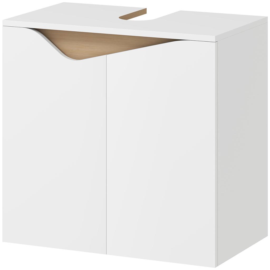 Vanity Unit, Bathroom Cabinet with Soft-Close Doors, White, 60 X 35 X 57.9 Cm