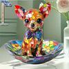 2D Flat Acrylic Dog Decoration, Indoor and Outdoor Decoration - No Battery/electricity Required, Free Day Decoration, Shop Decoration, Durable Out