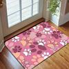 Tapete Fofo com Estampas de Patas de Cachorro para Sala de Estar Quarto Sofá Capacho Criativo Decoração de Casa Tapete de Área Resistente Tapete Antiderrapante Presentes de Luxo