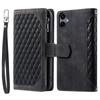 Style 005 For Samsung Galaxy A06 4G Wallet Case Rhombus Stitching Line PU Leather Phone Cover