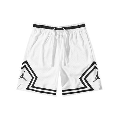 Spirit Diamond Logo Print Kordelzug Atmungsaktive Basketballshorts Herren Unterteile Weiß DH9075-100