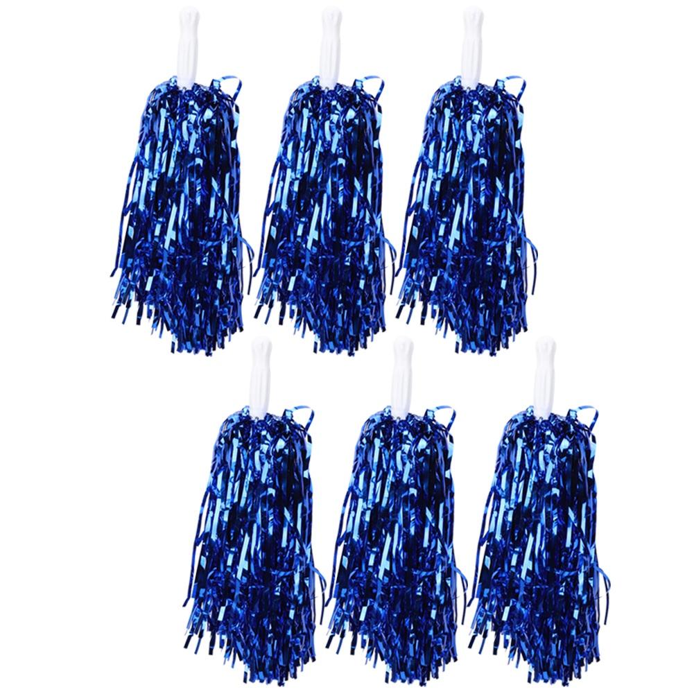 6PCS Cheerlding Poms Flower   for Sport Competition Foot  Basket  Match