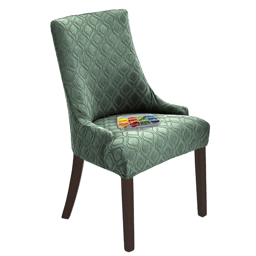 

Universal Jacquard Chair Cover Waterproof and Durable Full Coverage for All Chairs Stools Home and Office 1pc