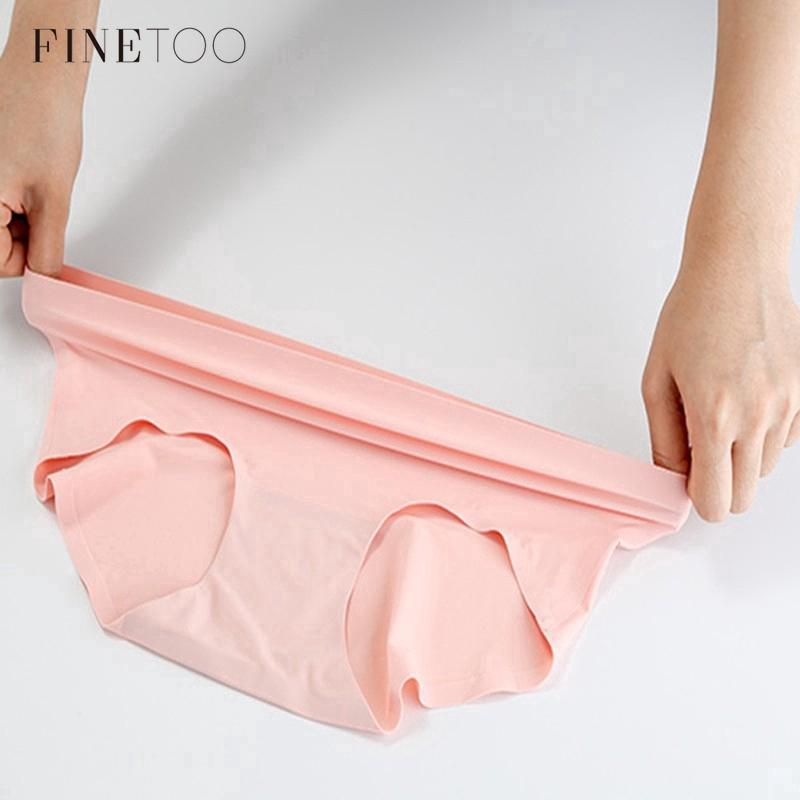 FINETOO Seamless Ice Silk Panties for Women Underwear  Summer