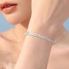 Women Bracelet Hollow Out Adjustable Length Retro Style Silver Plated Anti-rust Prom Daily Dating Wrist Chain Lady Jewelry Birthday Present