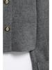 ZARZ Wool Blend Coat & Pleated Skirt Set with Button Details - European & American Style, Women's Fashion