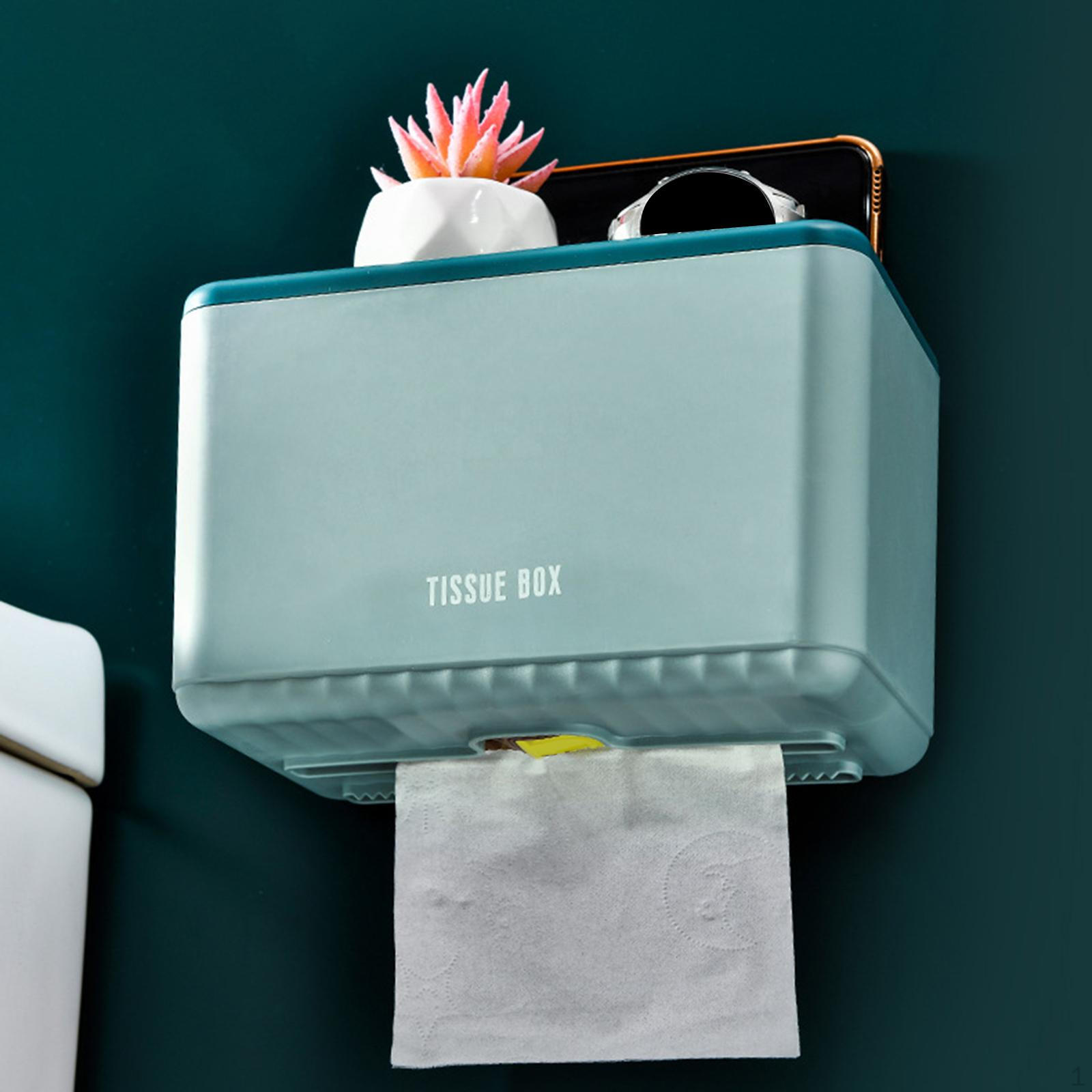 

Держатель для салфеток Органайзер для хранения Современный Универсальный Водонепроницаемый Настенный Диспенсер для салфеток Коробка Green